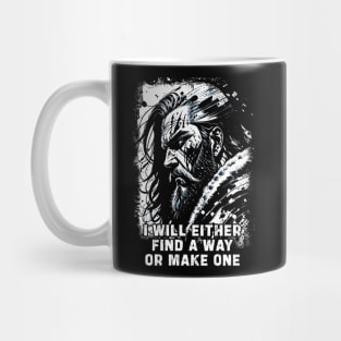 Fierce viking warrior Norse Mythology Powerful words of wisdom courage strength and bravery Mug